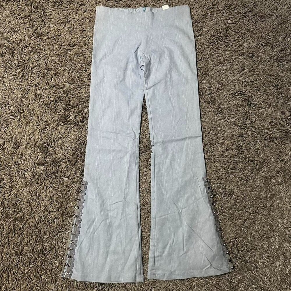 Y2K VEVE Glam Flare Rave Low Rise Pants Size M